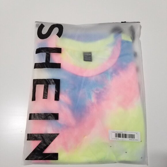 NWT SHEIN EZ wear Tie Dye Tee Size‎ XL - Picture 7 of 8